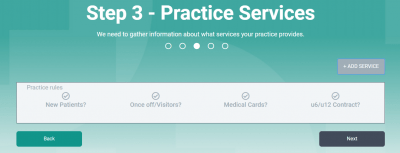 Step 3 – Practice Services